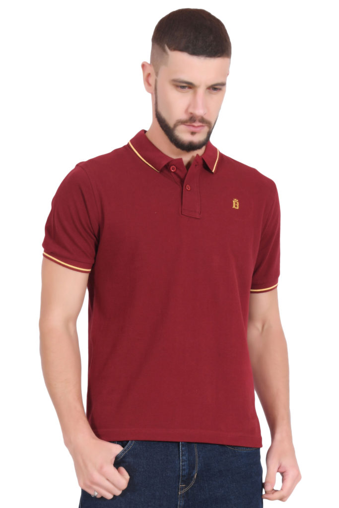 maroon t shirt mens